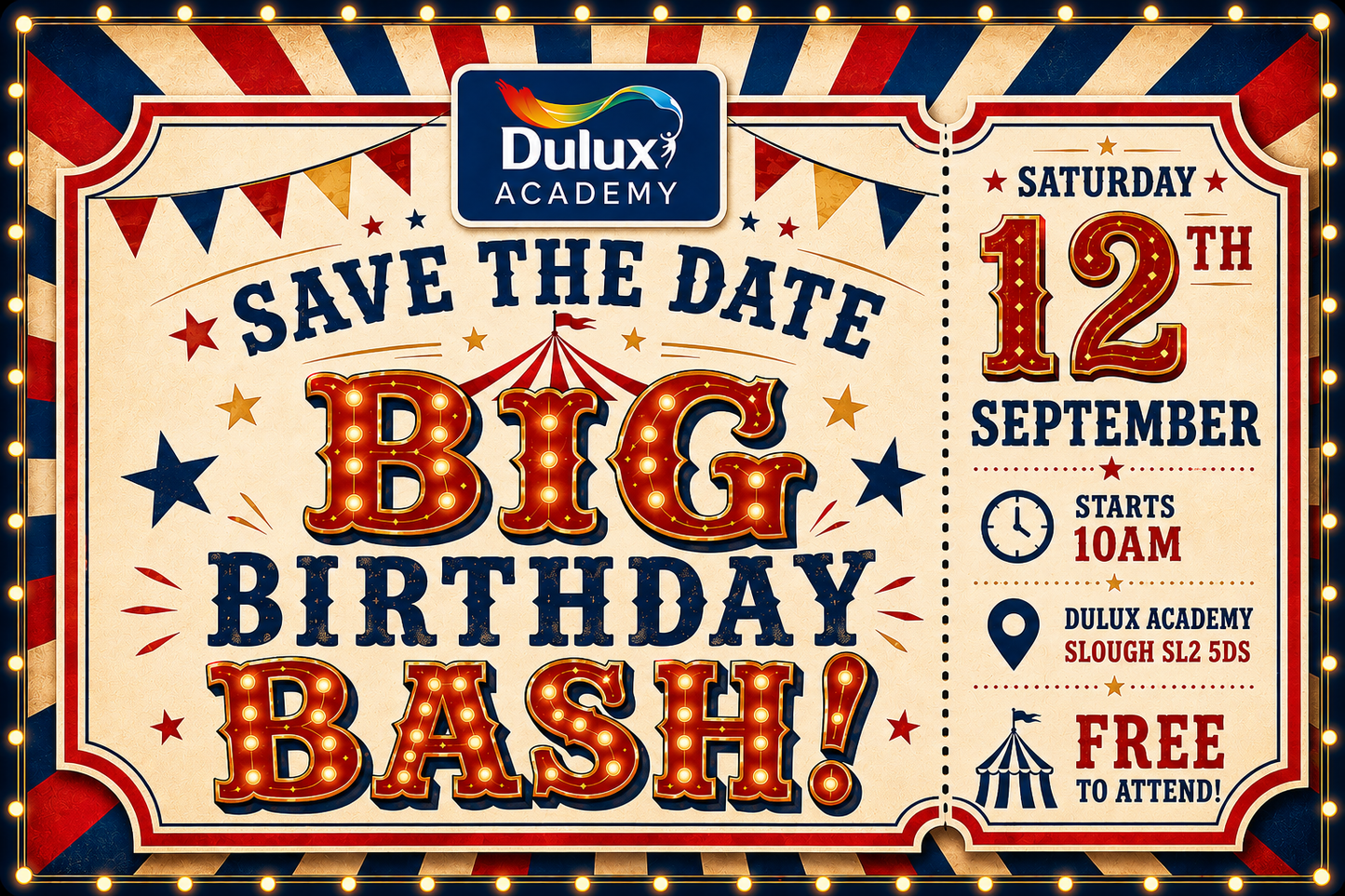 BIG BIRTHDAY BASH - Slough -12th September 2026, 10am